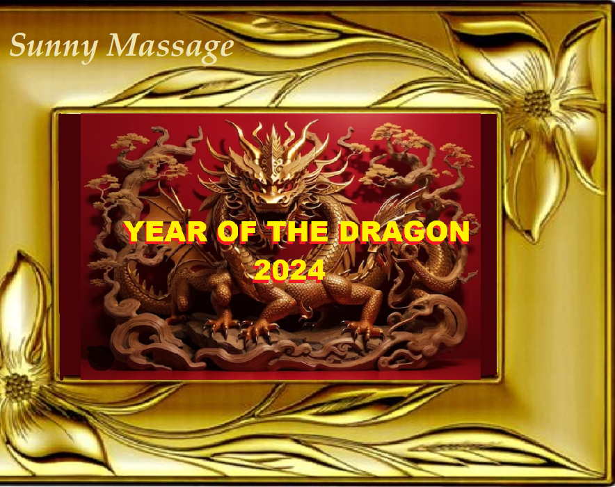 Picture of Chinese New Year Dragon 2024  from Sunny Massage Quincy IL  (217) 740-7213  